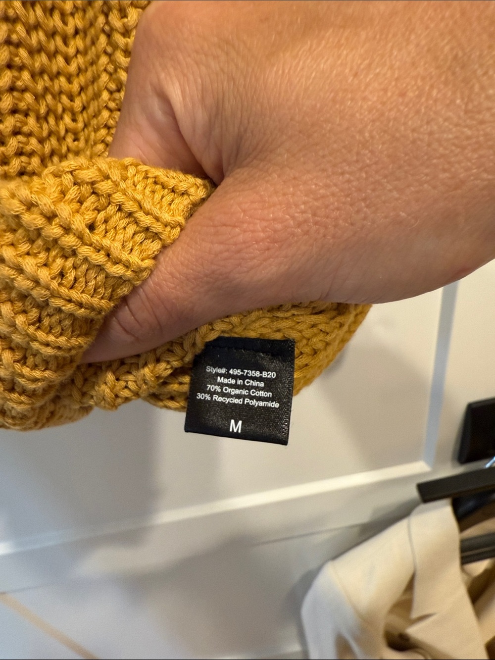 Jenni Kayne V-Neck Oversized Knit Sweater - Mustard - Picture 4 of 11